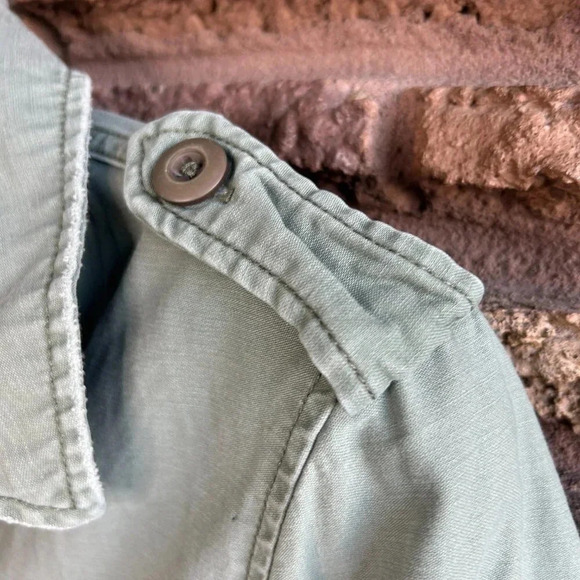 Zara Matcha Green Military Inspired Patch Detail Jacket Small - Picture 8 of 13